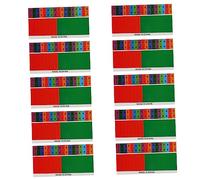 Abaodam 10pcs Kalimba Scale Stickers for Beginners Easy to Remember Notes Pp Material Thumb Piano Scale Stickers