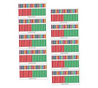Abaodam 10pcs Kalimba Stickers Finger Piano Thumb Piano Decal Kalimba Introductory Sticker Notes