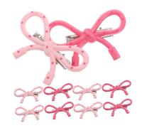 Abaodam 10pcs Kawaii Bow Hair Clips for Women and Stylish Dotted Barrettes for Bangs and Side Hair Versatile Accessories for Fall and Winter Durable and Elegant Design
