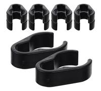 Abaodam 10Pcs Large Plastic Microphone Cable Clamps Universal Mic Pole Clamp Cable Organizer for Ktv Mic Boom Pole Wire Management Accessories