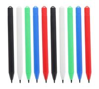 Abaodam 10pcs Lcd Painting Board Pen Stylus for Touch Screen Writing Drawing for Office Notes Meetings Innovative Work Color-coded Black Red Blue Green White Pens