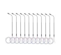 Abaodam 10Pcs LED Model Street Lamp for Scale Railway Layout Stainless Steel Bright Light for Train Stations Gardens and Architectural Models