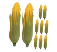 Abaodam 10pcs Lifelike Artificial Corn Models Fake Vegetable Decorations for Kitchen Restaurant Supermarket Teaching Props and Photo Displays Fade Resistant and Easy to Clean