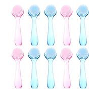 Abaodam 10pcs Lightweight Plastic Handle Grip Nail Cleaning Brushes for Nails and Hands, Easy to Carry Dust and Dirt Removal, Suitable for Kitchen and Bathroom Use Random Color
