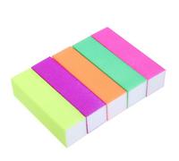 Abaodam 10pcs Manicure Polishing Blocks Eva Nail Files with Fine Grit for Shaping Nails and Easy to Clean for Personal Use Random Color