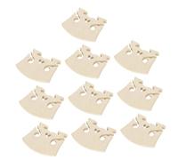 Abaodam 10pcs Maple Violin Bridge Violin Accessory Violin Bridge Tool Violin Bridge Part Violin Replacement Bridge Violin Maple Bridge Maple Wood for Accessories Wood Supplies for Players
