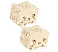 Abaodam 10pcs Maple Violin Bridges Smooth and Polished Wood Violin Accessory Heart Shape Design for Enhanced Sound Quality and Versatile Musical Styles