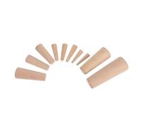 Abaodam 10pcs Marine Boat Wooden Conical Bungs Plugs Tapered Thru Hull Emergency Drain Plugs Soft Wood Construction for Yacht Accessories Kayaking and Boating Repairs