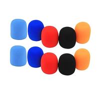 Abaodam 10pcs Microphone Covers Random Color Windshield Protectors for Handheld Mics Reduces Wind Noise and Saliva Lightweight and Easy to Use Fit for Various Microphones