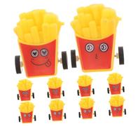 Abaodam 10pcs Mini Food Shaped Pull Back Car for Friction Powered Vehicles for Boys and Pocket Sized Fun for Home School and