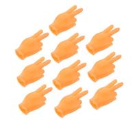 Abaodam 10pcs Mini Hands Cat Indoor Interactive Finger Gloves for Kitten Play Portable Pet Teaser for Tactile Massage and Agility Stimulation