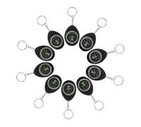 Abaodam 10pcs Mini Outdoor Compass Keyring Lightweight Survival Navigation Tool Compact Pocket Compass for Hiking Camping Backpacking and Easy to Use