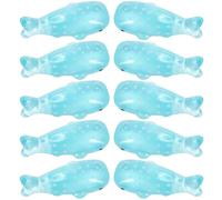 Abaodam 10pcs Mini Resin Whale Figures and Tiny Sea Creature Ornaments for Ocean-themed Micro Landscape Decoration, Suitable for Craft, Home and Aquarium Decor