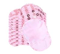 Abaodam 10PCS Miniature Doll Baseball Caps Sequins, Purple Tiny Craft Hats for Doll Dress Up, Dollhouse Accessories, 4.5cm Outer Diameter, 3.5cm Inner Diameter, 1.2cm Height