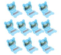 Abaodam 10pcs Miniature Dollhouse Computers Blue Foldable Mini Laptops Doll Accessories Mini Furniture for Dollhouse Office Scenes