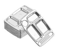 Abaodam 10Pcs Miniature Food Plates for Dollhouses Divided Dinnerware Kitchen Scene Props for DIY Miniature Layouts and Decorations