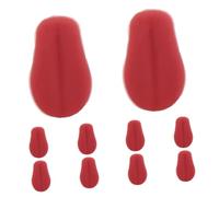 Abaodam 10pcs Miniature Simulation Tongue Accessories for Realistic Doll Making and Prank Props Easy to Attach Fake Small Tongue for DIY Crafting Projects