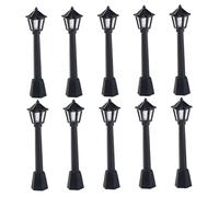 Abaodam 10pcs Miniature Street Lights for Dollhouse and Micro Landscape Realistic Mini Lamp Posts for Sand Tray Miniatures for Fairy Garden Decoration