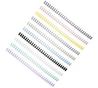 Abaodam 10pcs Mixed Color 12mm Removable Loose Leaf Binder Rings for A4 Notebooks, File Binder Circles for Office Organization and DIY Notebook Binding Random Color