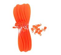 Abaodam 10pcs Model Aircraft Propeller Blades for Glider Tiger Helicopter Aerodynamic Rc Airplane Parts Efficient Fan Design Multimodel Compatible for Science Education DIY Projects