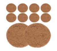 Abaodam 10pcs Natural Coconut Fiber Pigeon Nest Pads 15cm round Bird Nesting Mats for Breeding Eggs with Drainage Hole, Sturdy Fiber Bedding for Bird Cages and Flowerpots