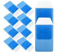 Abaodam 10pcs Nurse Pen Organizer Pouch Light Blue PVC Pen Inserted Storage Bag for Doctors and Nurses Clinical Pocket Protectors Office Holder for Medical Staff