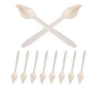 Abaodam 10pcs Parrot Feeding Spoon Set for Newborn Birds, Narrow Tip Plastic Hand Feeder for Milk and Liquid Food, Suitable for Parakeets, Cockatiels, Canaries and Pet Birds