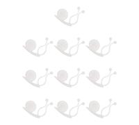 Abaodam 10pcs Plant Climbing Holders Vines Fixing Clip Wall Indoor Self-Adhesive Plastic Clips for Secure Plant Traction Hook Effect