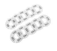 Abaodam 10pcs Plastic Clothing Rack Size Dividers White Tags for Quick Size Identification and Resist Bending, for Retail Stores and Closet Organizers, Fits 1.38 Inch Rods