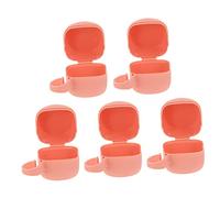 Abaodam 10pcs Portable Pacifier Holder Case Dustproof Storage Box for Pacifiers Convenient Travel Container Multi-Purpose Organization Material