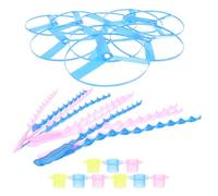 Abaodam 10pcs Pull String Flying Saucers Set for Outdoor Fun Discs ’s Flying Suitable for Boys and Random Color Random Style
