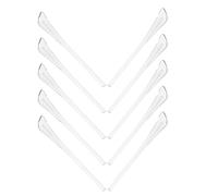 Abaodam 10pcs Replacement Temple Tips for Glasses with Reliable Grip and Gentle on Skin, Plastic Anti-Slip Eyeglass Ear Grip Pieces to Stop Glasses Slipping Down Nose