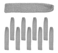 Abaodam 10pcs Retractable Dust Cloth for Bed and Sofa Gaps, Lightweight and Washable Microfiber Gap Cleaner Cloth, Reusable Under Furniture Cleaning Tool for Home