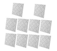 Abaodam 10pcs Rhombus Acoustic Absorption Panels Sound Absorbing Material for Noise Reduction Environments Self-adhesive Insulation Panels and Practical