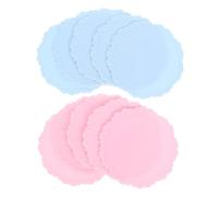 Abaodam 10pcs Round Backing Pad Plate Silicone Wax Seal Protective Mat Non-Stick Easy Release Remarkable Nonstick Feature Assorted Color for Wax Seal Making Processes and Sealing Letters