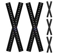 Abaodam 10pcs Self Adhesive LCD Strips for Mason Jar and Homebrew Fermenter, Heat Resistant Pet Material Temperature Stickers for Brewing and Kimchi Fermentation