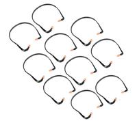 Abaodam 10Pcs Silicone Banded Corded Noise Isolating Earbuds for Builders Construction Work and Travel