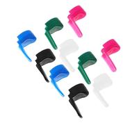 Abaodam 10pcs Silicone Clarinet Thumb Rest round Pads with Long Handle Comfortable Easy Attachment and Removal Assorted Colours Personalize Your Instrument for Musical Instrument Practice