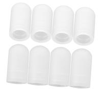 Abaodam 10pcs Silicone Drumstick Tips Silent Practice Drum Caps Lightweight Wear Resistant Drumstick Head Protectors for Balanced Feel and Noise Reduction