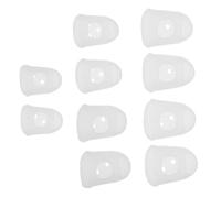 Abaodam 10pcs Silicone Kalimba Finger Sleeve Thumb Protectors for Thumb Piano Practice Flexible Fingertip Covers Small Portable Cots for Guitar and Kalimba Learners