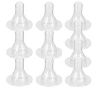 Abaodam 10pcs Silicone Lamb Milk Bottle Nipples Thickened Animal Feeding Pacifiers for Pet Lambs and Small Livestock Nursery Replacement Teats for Farm Use
