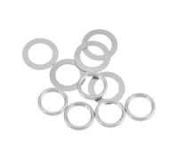 Abaodam 10pcs Silver Iron Guitar Bass Toggle Switch Nuts and Washers 12mm Pack for Stable Connection and Interference Prevention Suitable for Performances and Practice