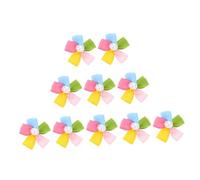 Abaodam 10pcs Small Pet Hair Clips Flower-shaped Hairpins for Dogs and Cats Pet Hair Accessories for Grooming and Daily Wear