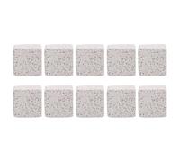 Abaodam 10pcs Small Square Volcanic Molar Stones for Hamsters Rabbits Guinea Pigs Sturdy Pet Chewing Natural Lava Rock Teeth Grinding Blocks for Small Animals