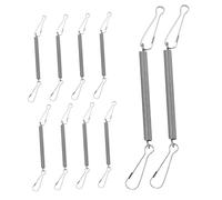 Abaodam 10pcs Spring Hooks for Small Animal Cages Stainless Steel Clips for Water Bottles and Feeders Compatible Guinea Pigs Hamsters