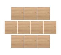 Abaodam 10pcs Square Bamboo Platter Board for Engraving Projects and Wood Burning Supplies, Smooth Plain Blank Unfinished Wood Square Pieces for Custom Crafts and Group Projects