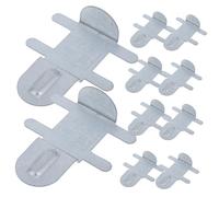 Abaodam 10pcs Stainless Steel Cage Clips for Small Animal Cages Secure Locking Clips for Rabbit Bird and Pet Food Boxes Durable Versatile Easy to Install