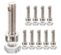 Abaodam 10pcs Stainless Steel Guitar Fretboard Practice Tool Screws Hexagonal Shape for Accurate Tuning Compatible Pocket Guitar Accessories Essential for Beginners and