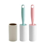 Abaodam 10pcs Sticky Roller Set Pet Lint Roller for Clothes and Carpets Plastic Material Removes Lint and Cleans Carpets Suitable for Drawers and Cotton Surfaces Random Color