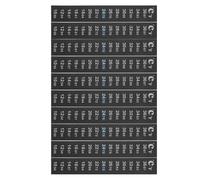 Abaodam 10Pcs Thermometer Strip Adhesive Aquarium Temperature Sticker Black Easy Installation Quick Sensitivity for Fermentation and Temperature Monitoring in Fish Tanks and Terrariums